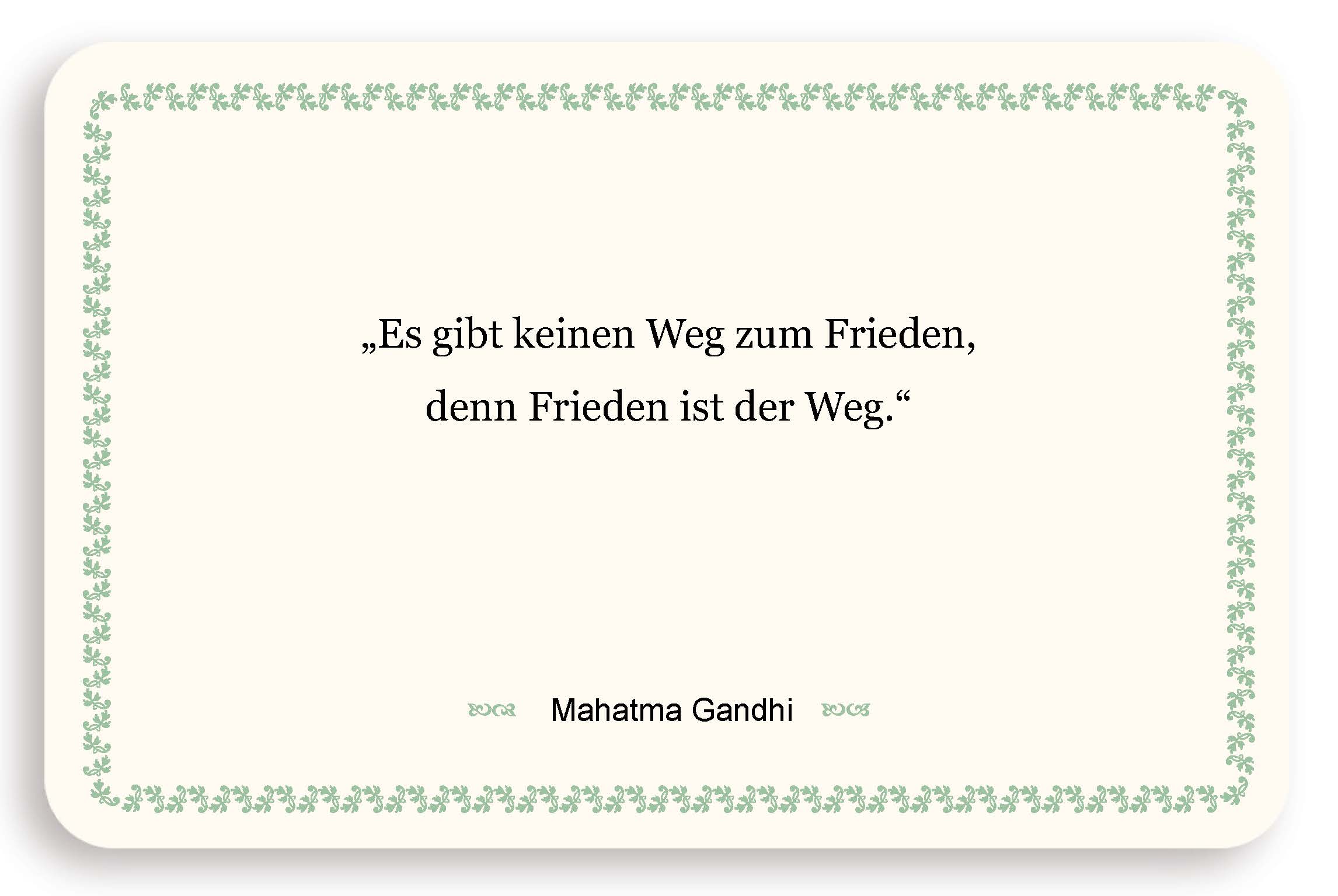 Zitatkarte - Der Weg